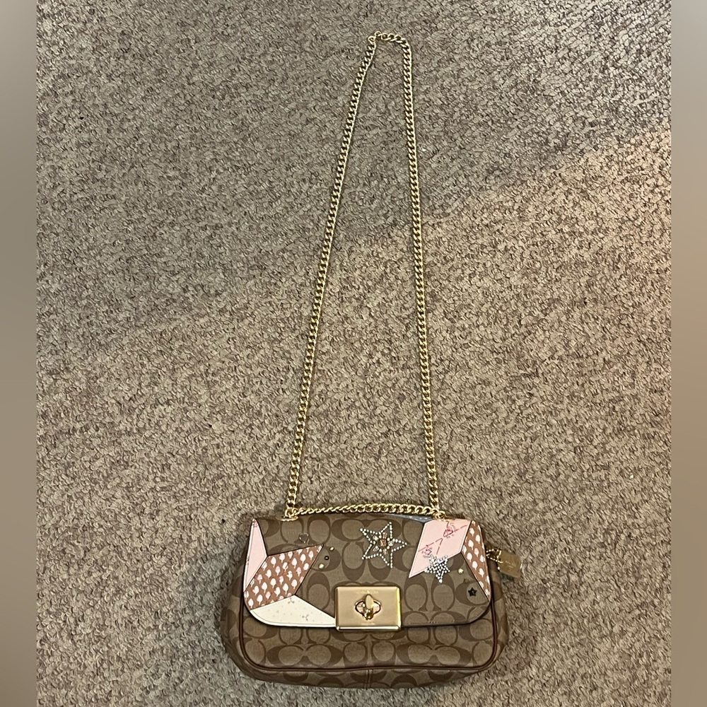 Coach Cassidy Crossbody in Signature Canvas with Star Patchwork (COACH F39918)
